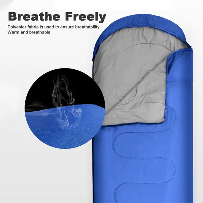 4 Season Camping Envelope Sleeping Bag Waterproof Ultralight Outdoor Hiking