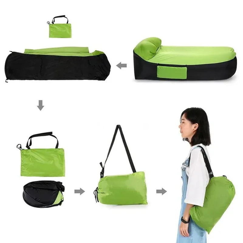Camping Inflatable Sofa Lazy Bag 3 Season Ultralight Sleeping Bag Air Bed Inflatable Sofa Lounger Trending Products