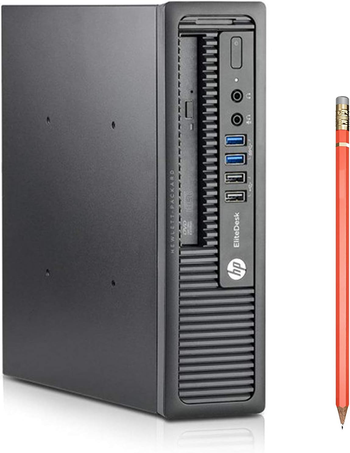 HP Elitedesk 800 G1 USFF Desktop PC - Intel Core I5-4570S 2.9Ghz 8GB 500GB HDD DVDRW Windows 10 Professional (Renewed)