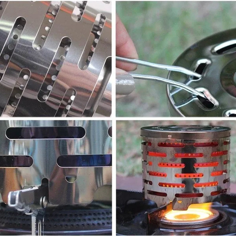 Stainless Teel Outdoor Multi-Purpose Far Infrared Heating Cover Tent Heater Camping Picnic Gas Stove Cover Warmer