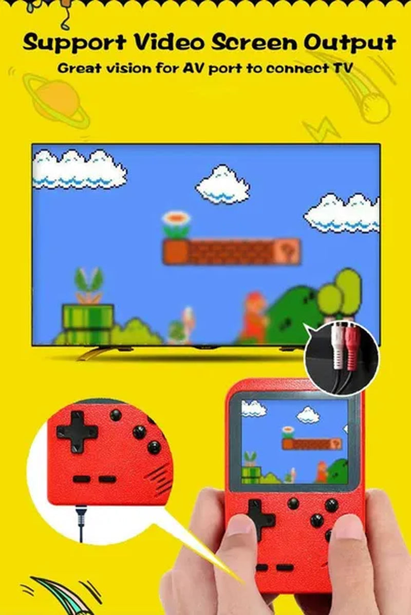2019 Retro Portable Mini Handheld Game Console 8-Bit 2.8 Inch Color LCD Kids Color Game Player Built-In 400 Games