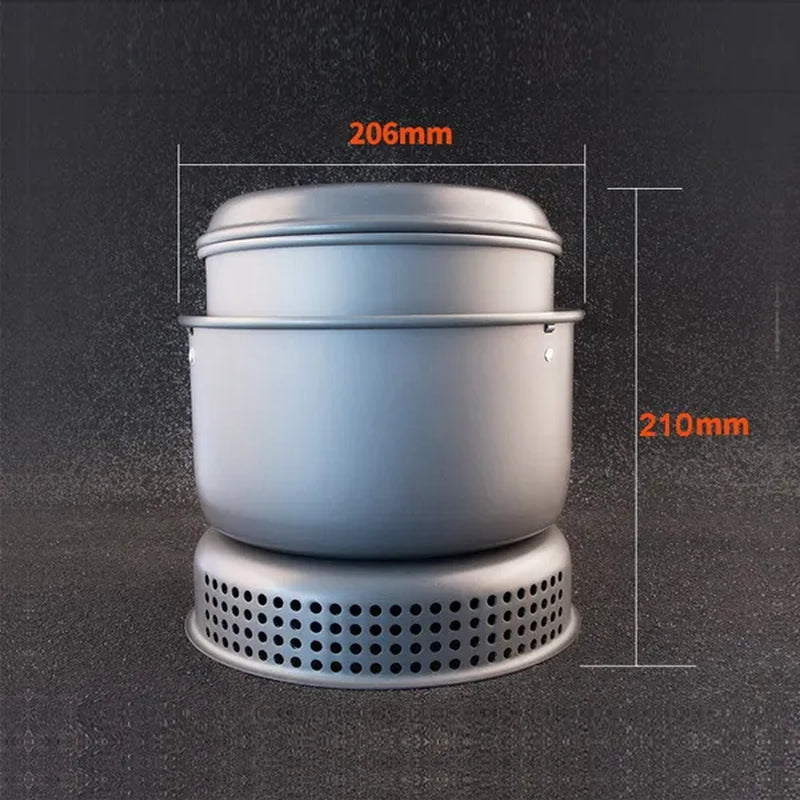 Bulin Outdoor Picnic Hiking Camping Equipment Multipurpose Alcohol Gas Stove Pot Set