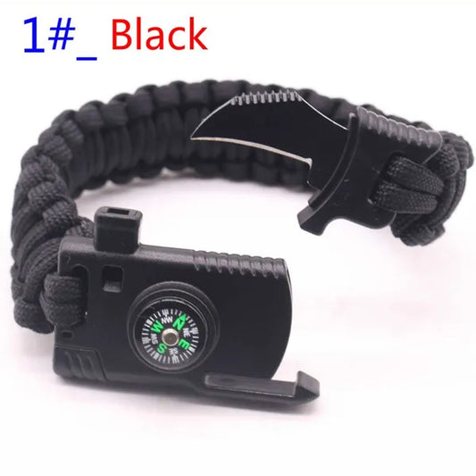 Outdoor Multi Tools Survival Emergency Bracelet with Tool Camping Survival Multi - Functional Hand Rope Umbrella Rope