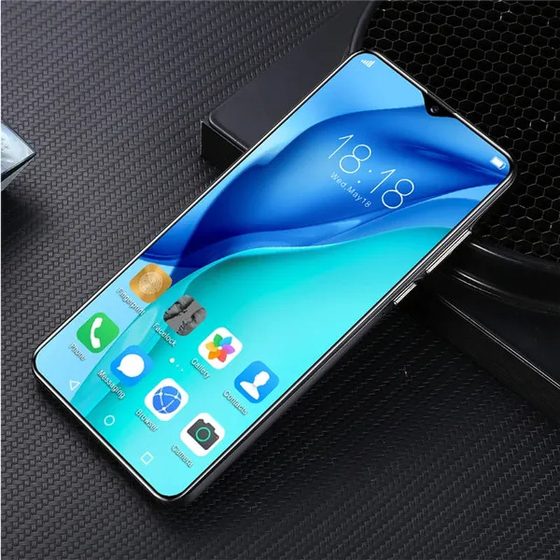 P40Plus Smart Phones, with 12GB+512GB Ultra-Thin Smartphone with Face/Fingerprint Lock Dual SIM Cards Phone MASK