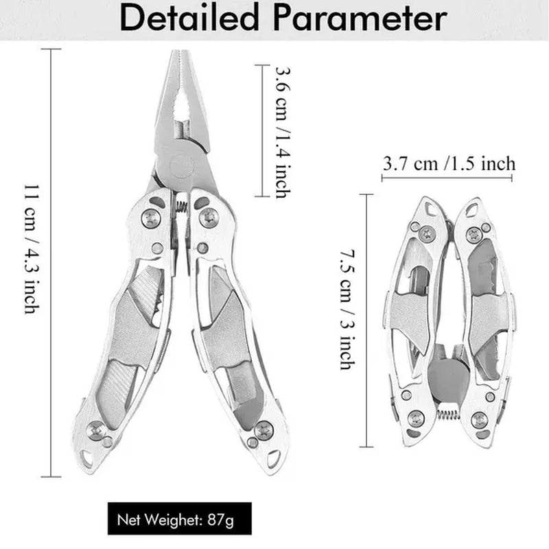 Multifunctional Pliers Portable Purpose Folding Pliers Repair Tools Outdoor Survival Equipment Camping Gear Accessories Hunting Survival Rescue Pliers Heavy Duty Wire Pliers Diagonal Pliers Hand Tools EDC Gadgets Hiking Camping Gear Tools