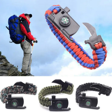 Outdoor Multi Tools Survival Emergency Bracelet with Tool Camping Survival Multi - Functional Hand Rope Umbrella Rope