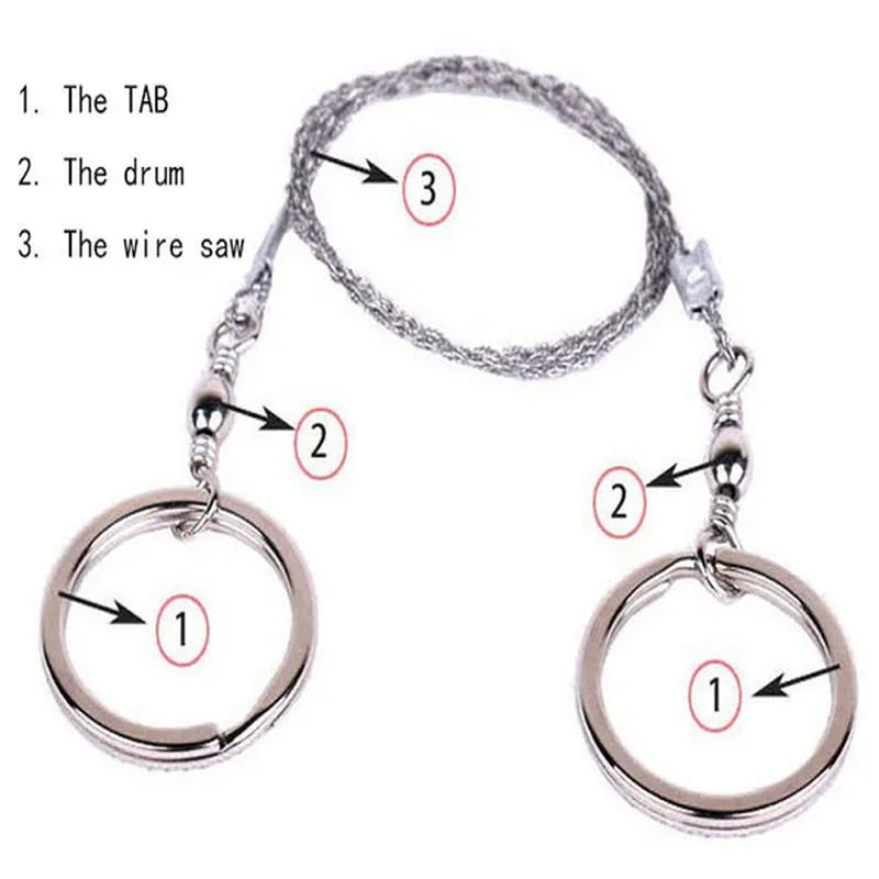 Emergency Survival Gear Steel Wire Saw Camping Hiking Hunting Climbing Gear New Best-Selling