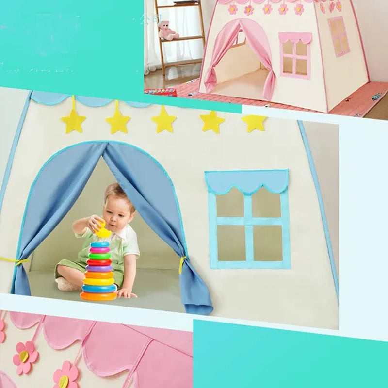 Portable Folding Large Capacity Oxford Tent Kids Funny Play Tent House with Breathable Window anti Mosquito