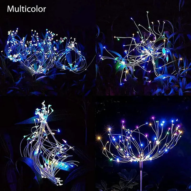 Solar Gypsophila Garden Lights Outdoor Dandelion Lamp for Lawn Landscape Christmas Garden Party