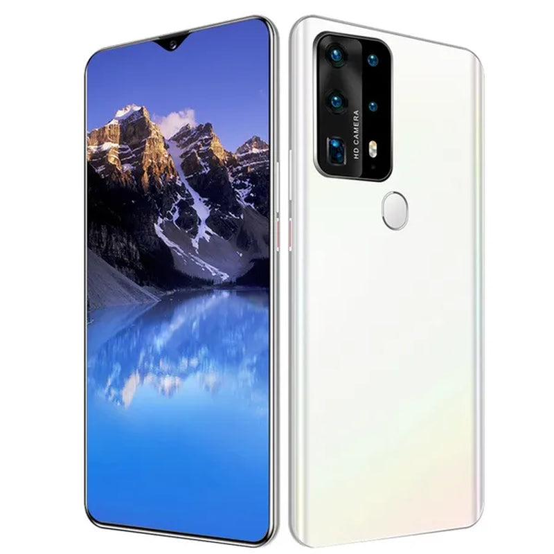P40Plus Smart Phones, with 12GB+512GB Ultra-Thin Smartphone with Face/Fingerprint Lock Dual SIM Cards Phone MASK