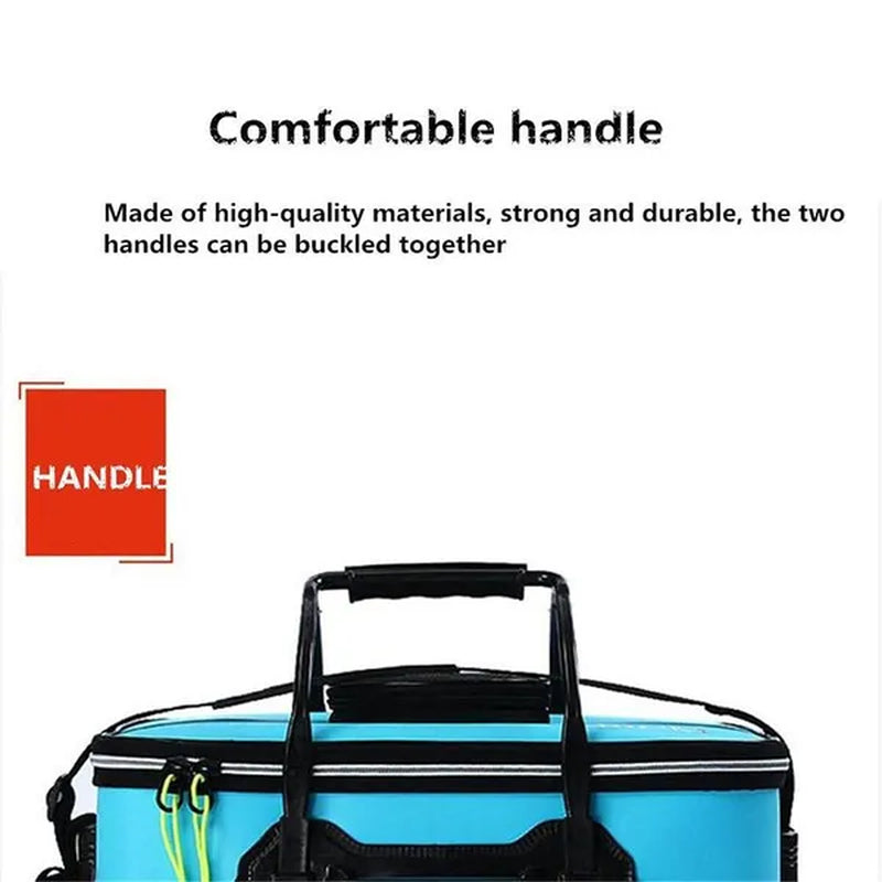 5 Color Outdoor Fishing Bucket Folding Fishing Gear Portable Camping Hiking Bucket with Handle Fishing Bags