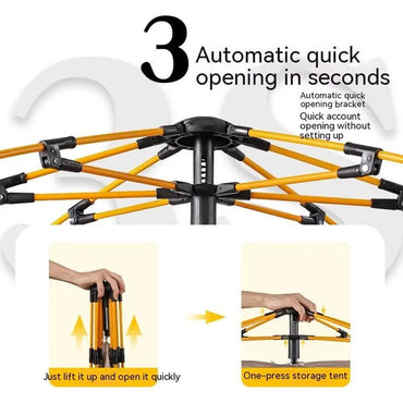 2-3 Person Family Tent Pop up Waterproof Camping Hiking Travel Outdoor Tent