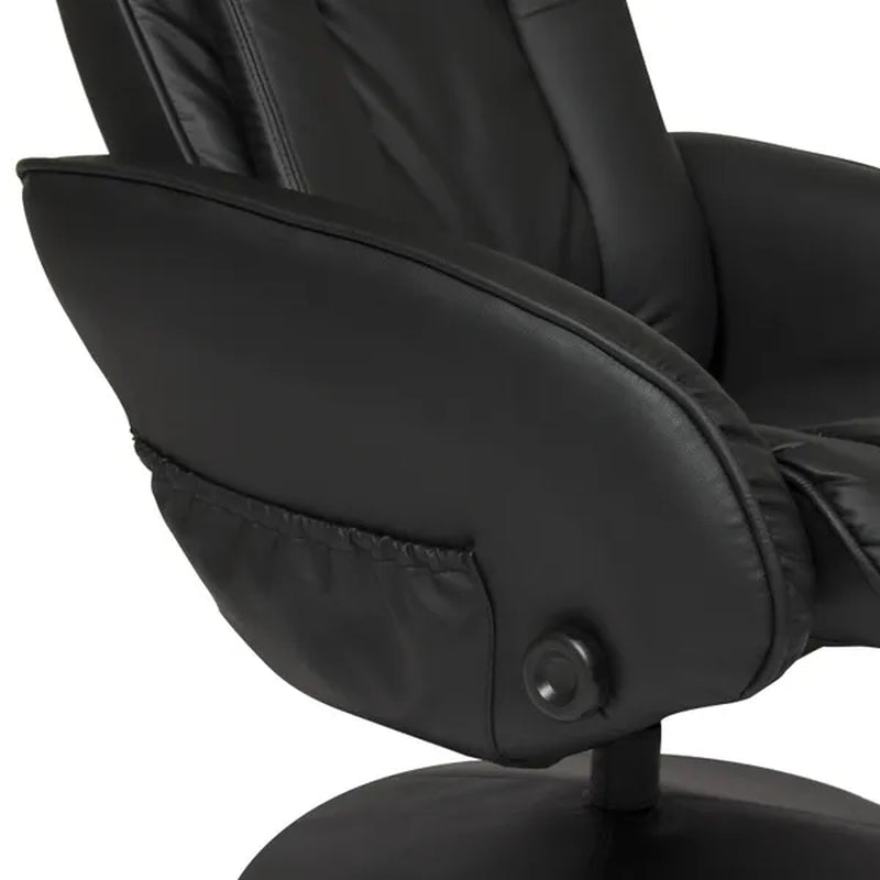Faux Leather Electric Massage Recliner Chair W/ Ottoman