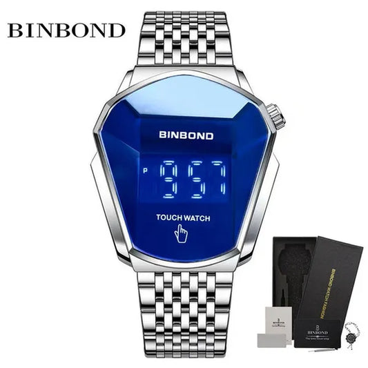 2022 Fashion Touch Screen LED Sport Brand Watch New Design 3D Glass Men Gold Wrist Digital Watches Man Clock Casual Wristwatch