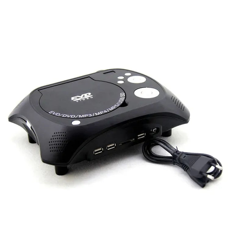 New Black Video KSD-368 Home Theater Portable DVD LCD Projector TV Game Audio