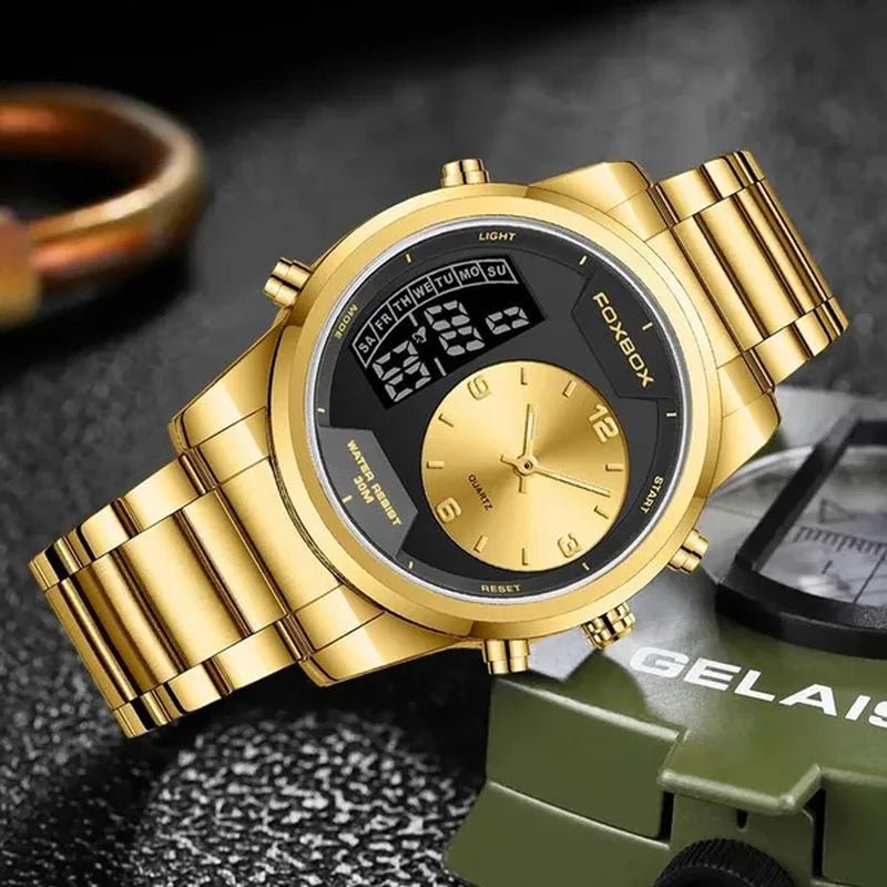 LIGE New Fashion Military Watch for Men Casual Sports Chronograph Quartz Men Watch Business Waterproof Watches Relogio Masculino