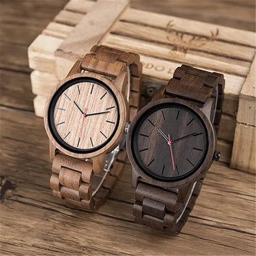 DODO DEER Natural Wood Male Quartz Classic Retro Watch Men'S Ebony Watch Designer Watch Drop Shipping