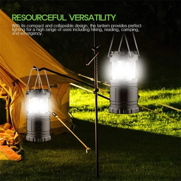 30 LED Portable Camping Lantern Battery Operated Torch Light Tent Lamp