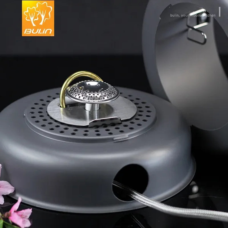 Bulin Outdoor Picnic Hiking Camping Equipment Multipurpose Alcohol Gas Stove Pot Set