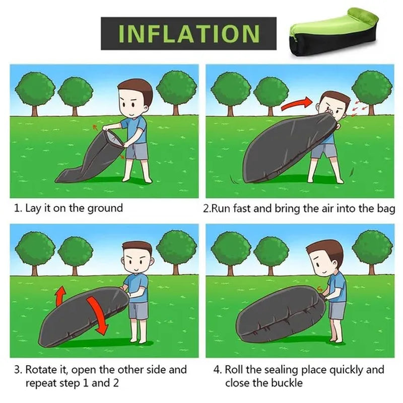 Camping Inflatable Sofa Lazy Bag 3 Season Ultralight Sleeping Bag Air Bed Inflatable Sofa Lounger Trending Products