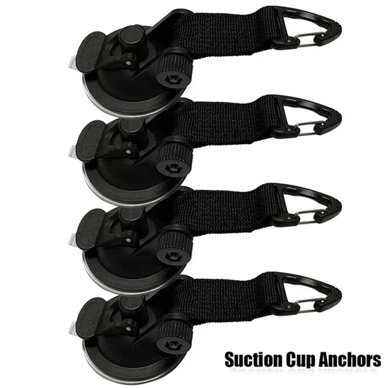 1/2/4Pcs/Set Outdoor Car Tent Suction Cup Universal Hook Tie down Camping Tarp as Car Side Awning Pool Tarpaulins Tents Securing Hook Suitable for Tesla Field Tent