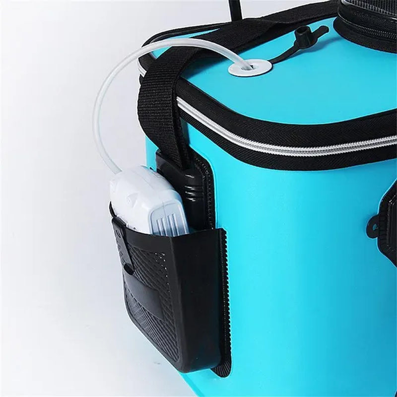 5 Color Outdoor Fishing Bucket Folding Fishing Gear Portable Camping Hiking Bucket with Handle Fishing Bags