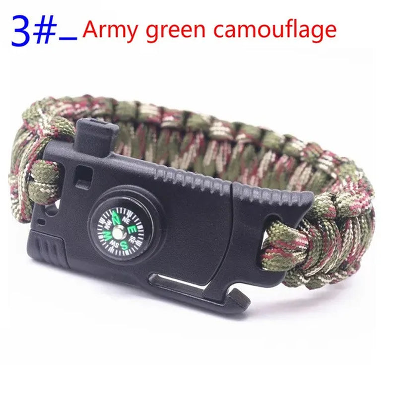Outdoor Multi Tools Survival Emergency Bracelet with Tool Camping Survival Multi - Functional Hand Rope Umbrella Rope