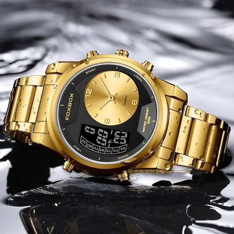 LIGE New Fashion Military Watch for Men Casual Sports Chronograph Quartz Men Watch Business Waterproof Watches Relogio Masculino