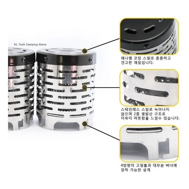 Stainless Teel Outdoor Multi-Purpose Far Infrared Heating Cover Tent Heater Camping Picnic Gas Stove Cover Warmer