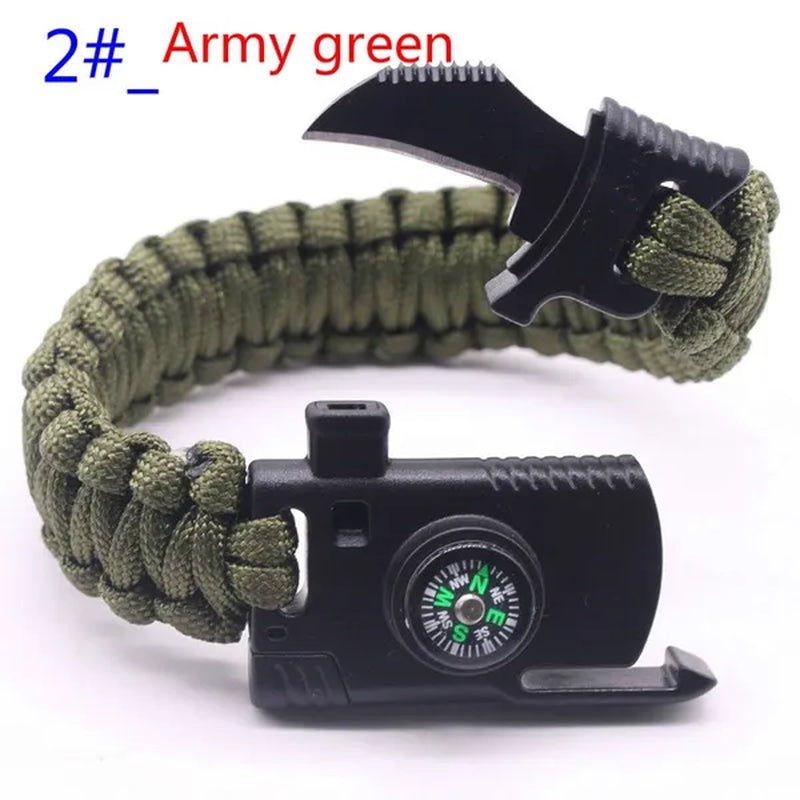 Outdoor Multi Tools Survival Emergency Bracelet with Tool Camping Survival Multi - Functional Hand Rope Umbrella Rope