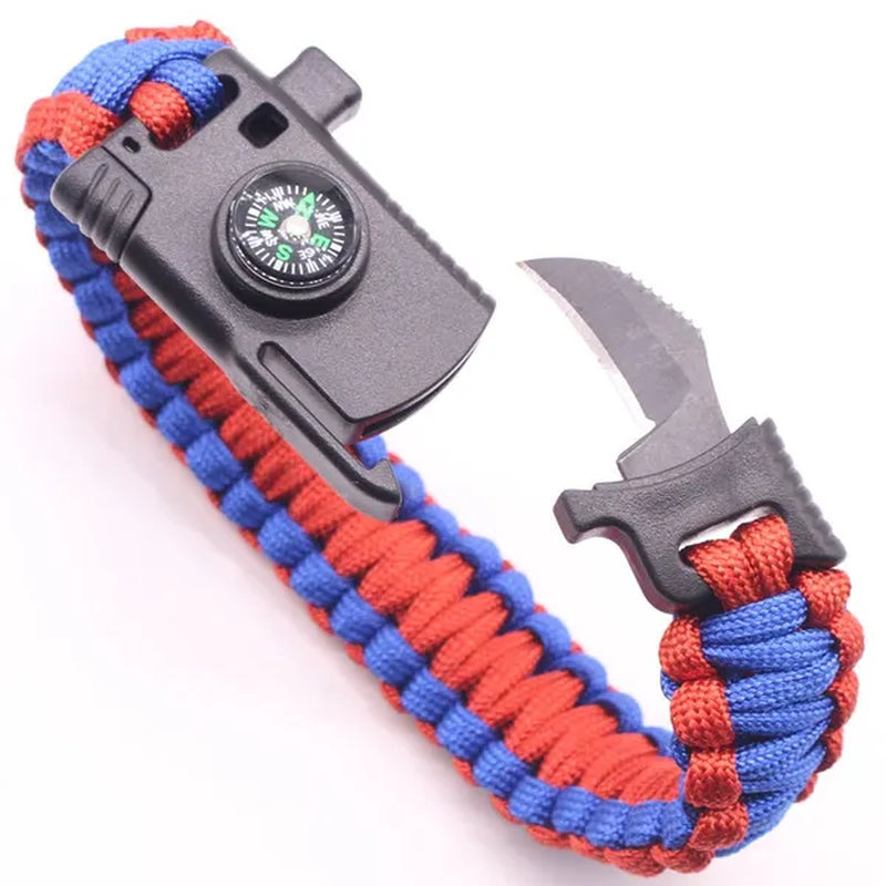 Outdoor Multi Tools Survival Emergency Bracelet with Tool Camping Survival Multi - Functional Hand Rope Umbrella Rope