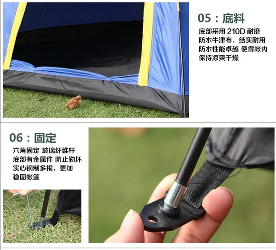 Tent Outdoor Single Tier 6 Field Tent Anti-Uv