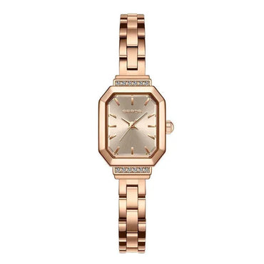 SANDA Brand 1127 Light Luxury Fashion Elegant Watch for Women Unique Octagonal Dial Steel Strap Design Ladies Quartz Watch
