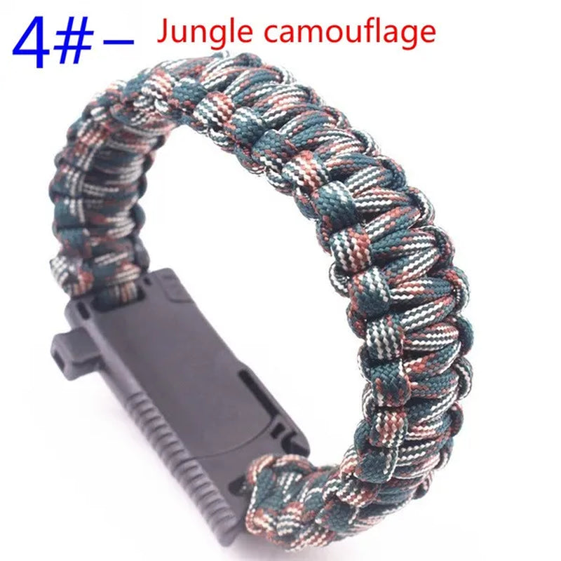 Outdoor Multi Tools Survival Emergency Bracelet with Tool Camping Survival Multi - Functional Hand Rope Umbrella Rope