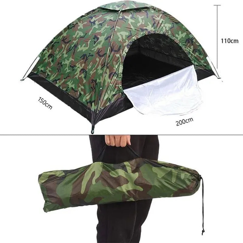 2 Person Camping Dome Tent Waterproof Outdoor Tent with Top Rainfly Easy Set Up