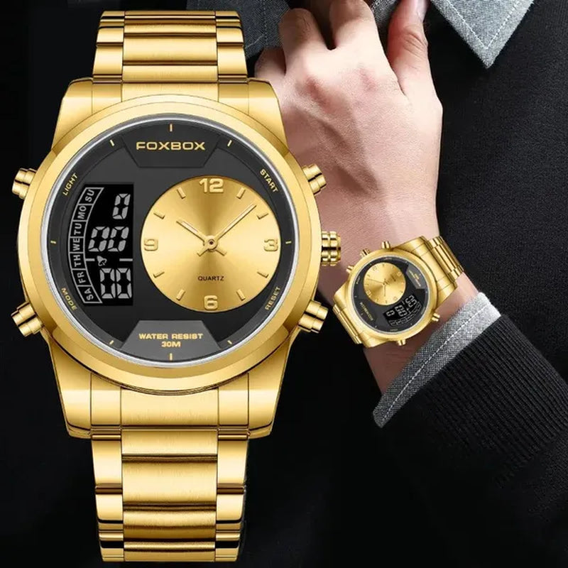 LIGE New Fashion Military Watch for Men Casual Sports Chronograph Quartz Men Watch Business Waterproof Watches Relogio Masculino