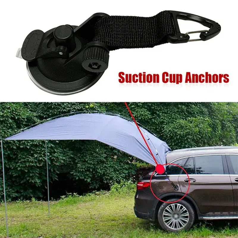1/2/4Pcs/Set Outdoor Car Tent Suction Cup Universal Hook Tie down Camping Tarp as Car Side Awning Pool Tarpaulins Tents Securing Hook Suitable for Tesla Field Tent
