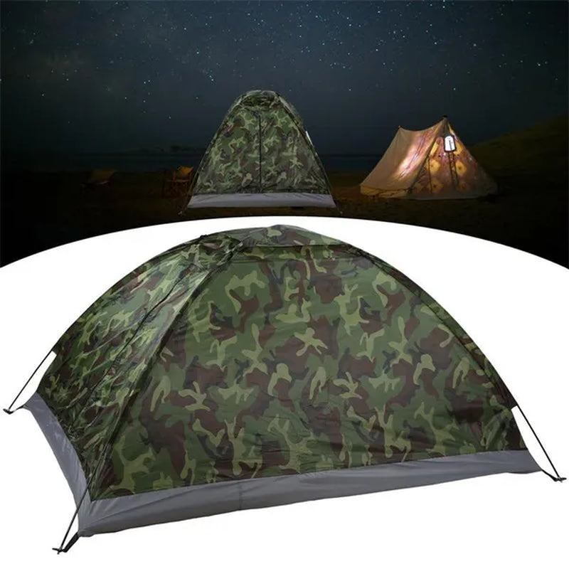 2 Person Camping Dome Tent Waterproof Outdoor Tent with Top Rainfly Easy Set Up