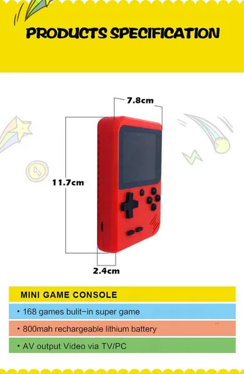 2019 Retro Portable Mini Handheld Game Console 8-Bit 2.8 Inch Color LCD Kids Color Game Player Built-In 400 Games