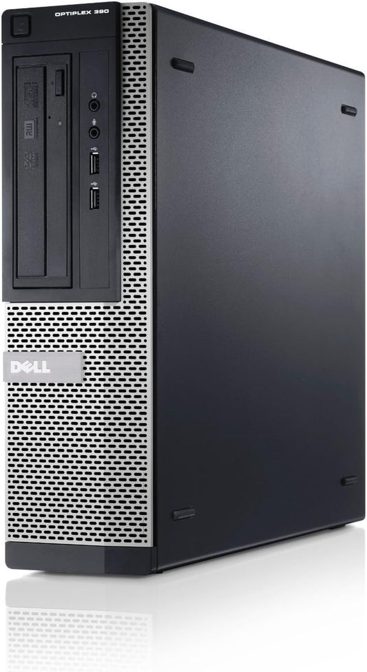 Dell Optiplex 390 Business High Performance SFF Desktop Computer PC (Intel Quad-Core I5-2400 up to 3.4Ghz, 8GB DDR3, 1TB HDD, HDMI, DVD, Windows 10 Pro 64-Bit) (Renewed)
