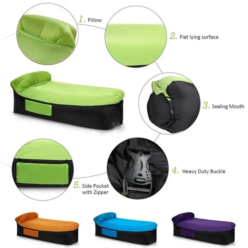 Camping Inflatable Sofa Lazy Bag 3 Season Ultralight Sleeping Bag Air Bed Inflatable Sofa Lounger Trending Products