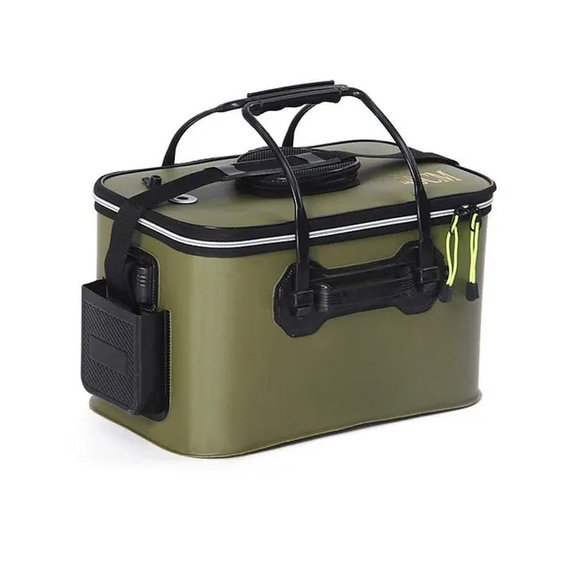 5 Color Outdoor Fishing Bucket Folding Fishing Gear Portable Camping Hiking Bucket with Handle Fishing Bags