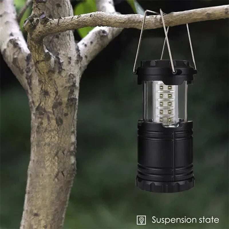 30 LED Portable Camping Lantern Battery Operated Torch Light Tent Lamp