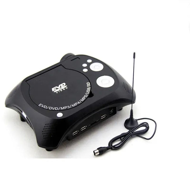 New Black Video KSD-368 Home Theater Portable DVD LCD Projector TV Game Audio
