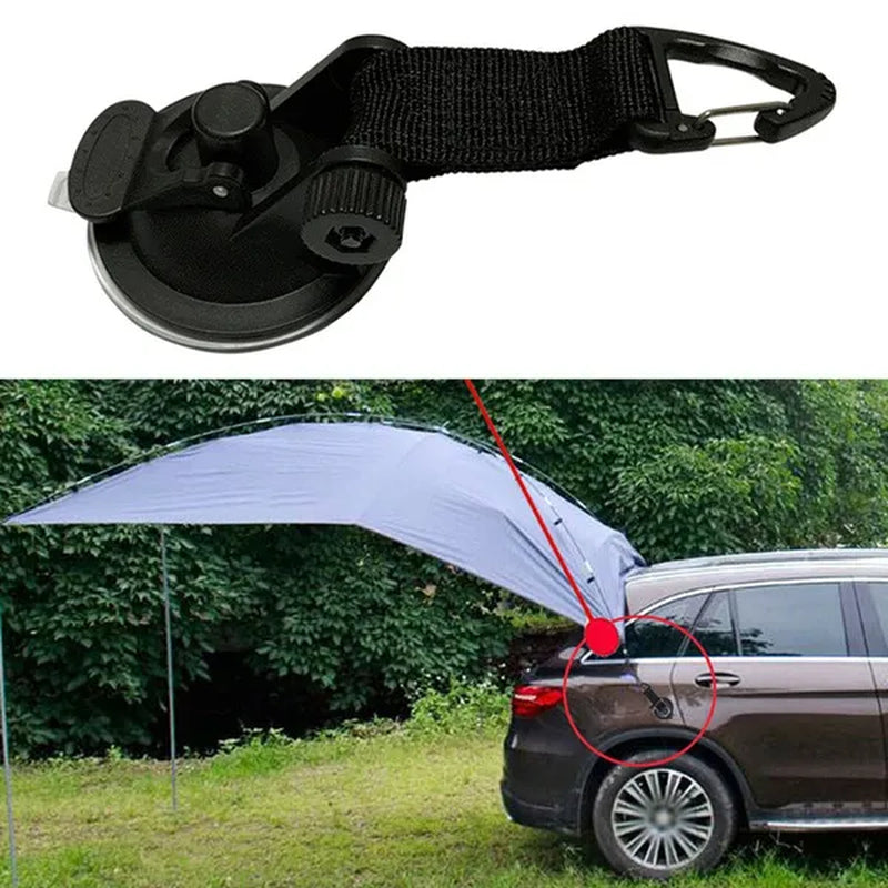 1/2/4Pcs/Set Outdoor Car Tent Suction Cup Universal Hook Tie down Camping Tarp as Car Side Awning Pool Tarpaulins Tents Securing Hook Suitable for Tesla Field Tent