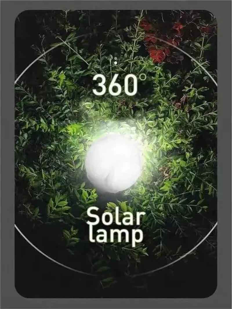 Solar Light Bulb Camping Solar LED Light USB Rechargeable 5Lighting Modes Tent Hanging Bulb for Outdoor Hiking Emergency Outage