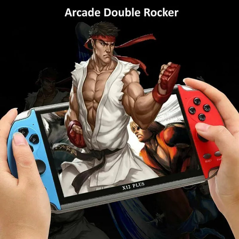 Game Consoles - X12 plus 7" 16GB - X7 plus 5.1" 8GB - Retro Handheld Portable 10000 Games Video Console
