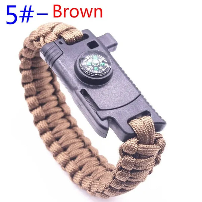 Outdoor Multi Tools Survival Emergency Bracelet with Tool Camping Survival Multi - Functional Hand Rope Umbrella Rope