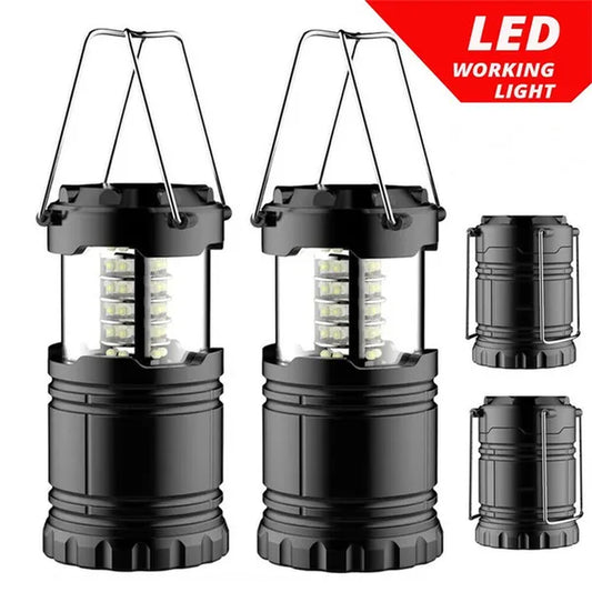 30 LED Portable Camping Lantern Battery Operated Torch Light Tent Lamp