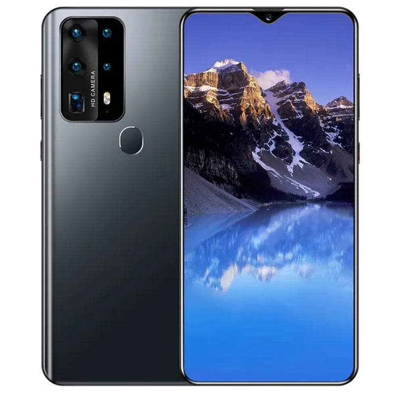 P40Plus Smart Phones, with 12GB+512GB Ultra-Thin Smartphone with Face/Fingerprint Lock Dual SIM Cards Phone MASK